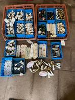 Grote partij Porselein met messing deurklinken en toebehoren, Ophalen, Zo goed als nieuw, Koper of Messing, Klink of Kruk