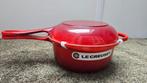 Le Creuset 2-in-1 Braadpan - Nieuw in doos!, Gietijzer, Nieuw, Ophalen of Verzenden, Keramische plaat