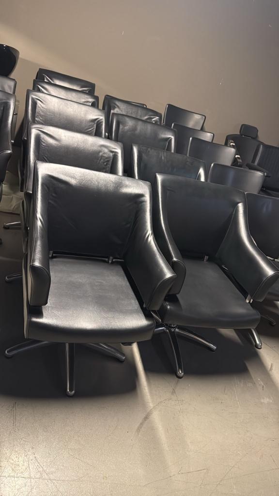 10 stuks knipstoel pomp kappersstoel damesstoel zwart kapper, Huis en Inrichting, Stoelen, Zo goed als nieuw, Vijf, Zes of meer stoelen