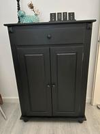 Stoere mat zwarte meidenkast, Ophalen, Gebruikt, 1 of 2 laden, 50 tot 100 cm