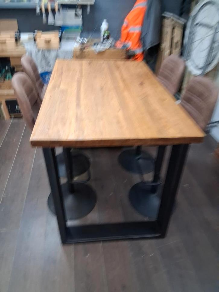 Bartafel met barkrukken, Huis en Inrichting, Barren, Zo goed als nieuw, Ophalen of Verzenden