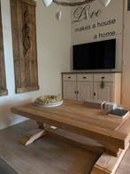 Salontafel kloostertafel 80 x 140, Huis en Inrichting, Ophalen, 100 tot 150 cm, Eikenhout, 50 tot 100 cm