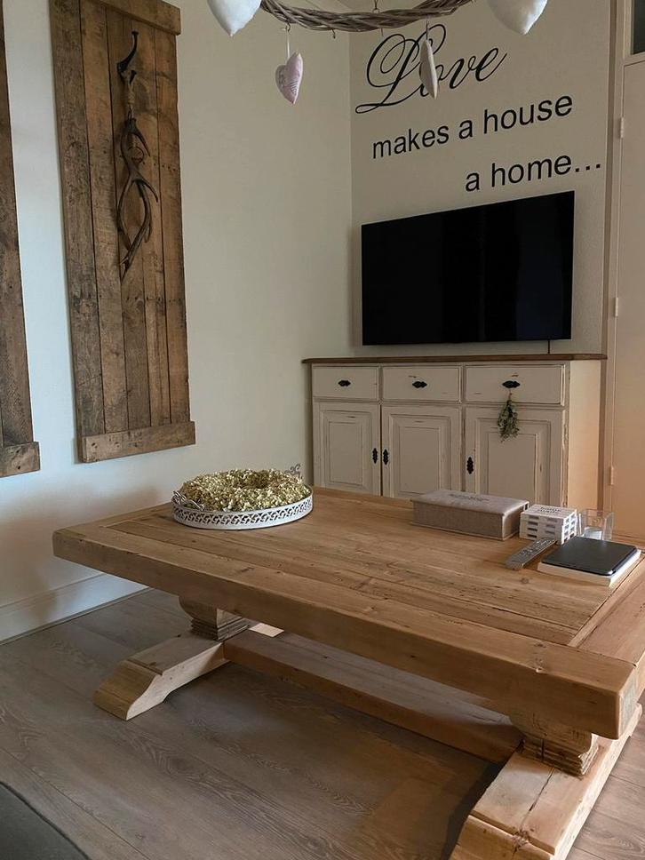 Salontafel kloostertafel 80 x 140, Huis en Inrichting, Tafels | Salontafels, Zo goed als nieuw, Minder dan 50 cm, 50 tot 100 cm