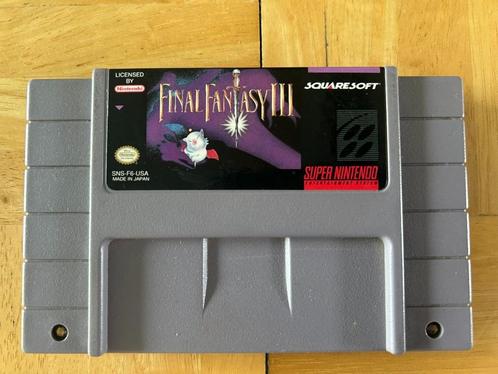 Final Fantasy III (Super NES, NTSC), Spelcomputers en Games, Games | Nintendo Super NES, Zo goed als nieuw, Role Playing Game (Rpg)