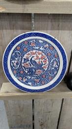 Chinees bord met draken en pauw, Huis en Inrichting, Keuken | Servies, Ophalen of Verzenden, Zo goed als nieuw, Bord(en), Overige stijlen