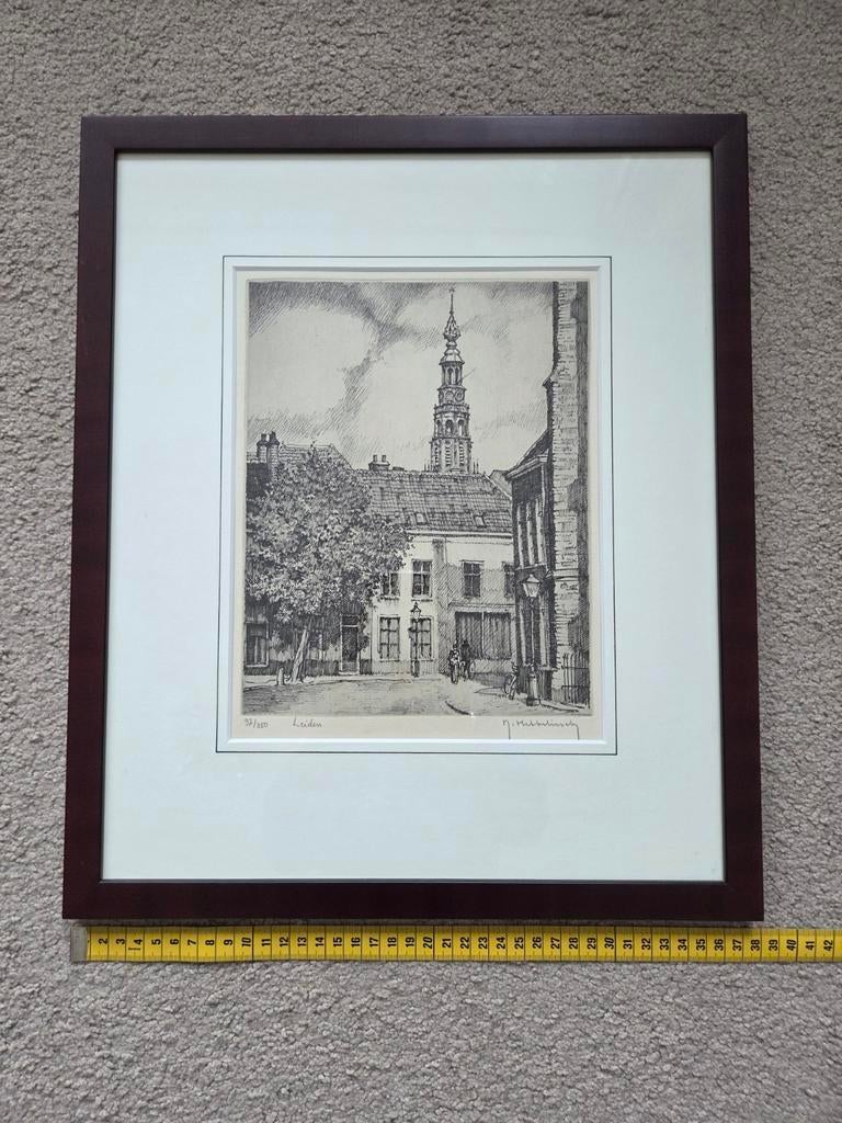 Ets van Roger Hebbelinck - Genummerd 97/350, Antiek en Kunst, Kunst | Etsen en Gravures, Ophalen