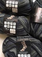 200 gr Lana Grossa Meilenweit Seta cashmere, grijs/blauw 639, Ophalen of Verzenden, Nieuw, Breien of Haken, Wol of Garen