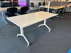 Klaptafels Lensvelt Meeting table 3000 160x80cm verrijdbaar, Ophalen of Verzenden, Met wielen, Gebruikt, Bureau