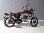 Scrap metal motorfiets 40x28cm metaal/hout, Antiek en Kunst, Ophalen of Verzenden
