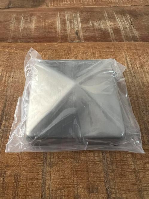 NIEUW! 15x RVS paalkap / afdekkap piramide 7x7cm, Tuin en Terras, Overige Tuin en Terras, Nieuw, Ophalen of Verzenden