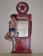 Metaal, spiegel, pin-up, wandbord, gasoline, gas station, Ophalen of Verzenden, Nieuw