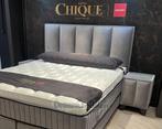 Norma Boxspring Mirage Hotel Chique Dreambedden, Ophalen of Verzenden, Nieuw, Tweepersoons, Grijs