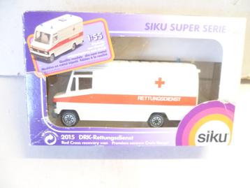 Siku nr 2015 Mercedes Rettungsdienst Ambulance 1:55 modelaut