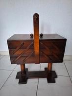 Leuke oude antieke houten naaidoos, Ophalen