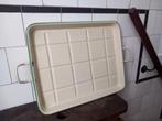 mooi oud emaille dienblad, serveerblad, Frankrijk, art deco, Antiek en Kunst, Curiosa en Brocante, Verzenden