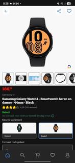 Samsung Galaxy Watch4 - 44mm, Sieraden, Tassen en Uiterlijk, Smartwatches, Ophalen of Verzenden, Zo goed als nieuw, Zwart, Android