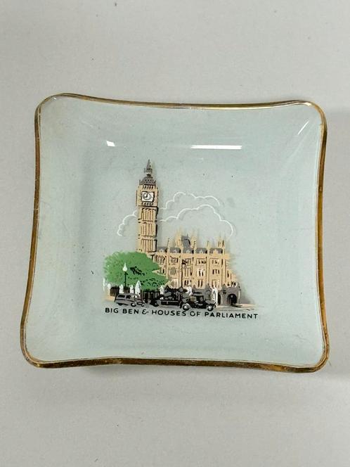 Vintage souvenir schaal Big Ben Houses of Parliament Londen, Antiek en Kunst, Antiek | Servies los, Ophalen of Verzenden