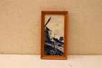 2 wandtegels in een houten lijstje 40041, Ophalen of Verzenden, Gebruikt