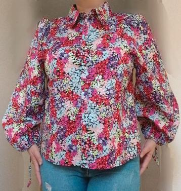 Ladies fashion wibra blouse bloemenprint roze 40 nieuw beschikbaar voor biedingen