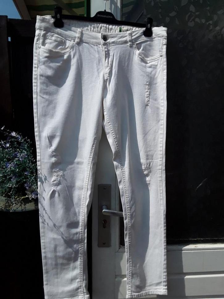 STOERE broek van DENIM 1982SKINNY, 34/32(M40), Kleding | Dames, Broeken en Pantalons, Zo goed als nieuw, Maat 38/40 (M), Wit, Lang