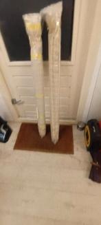 2 stuks Vouwgordijnen, Ophalen, Gebruikt, 100 tot 150 cm, Beige