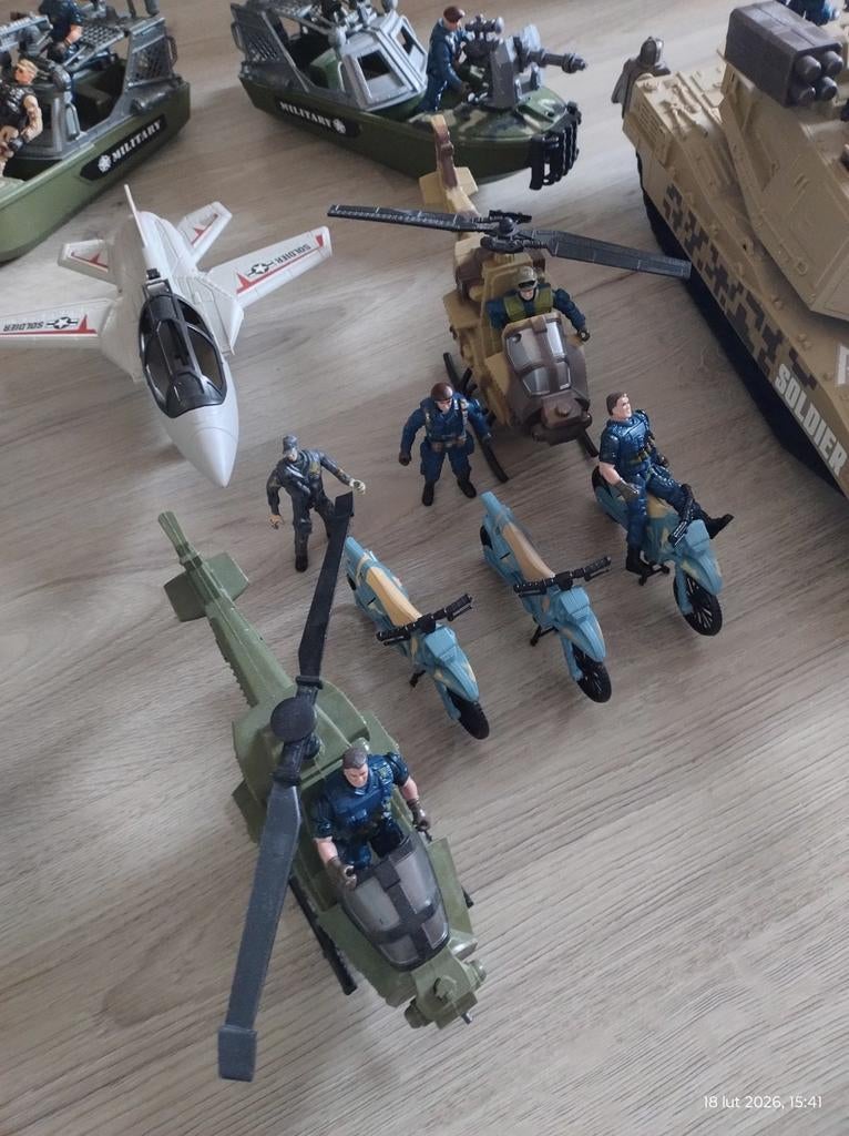 Legervoertuigen Set met Licht en Geluid, Ophalen of Verzenden, Gebruikt