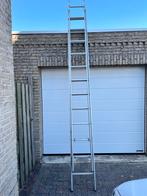 Schuifladder, Doe-het-zelf en Verbouw, Ladders en Trappen, Ophalen of Verzenden, Gebruikt, 4 meter of meer