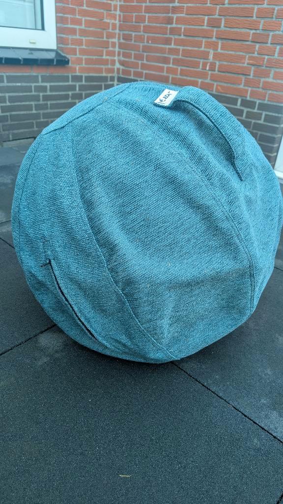 Ergonomische zeeblauwgroen bal, Huis en Inrichting, Bureaustoelen, Zo goed als nieuw, Balstoel, Blauw, Ergonomisch, Ophalen of Verzenden
