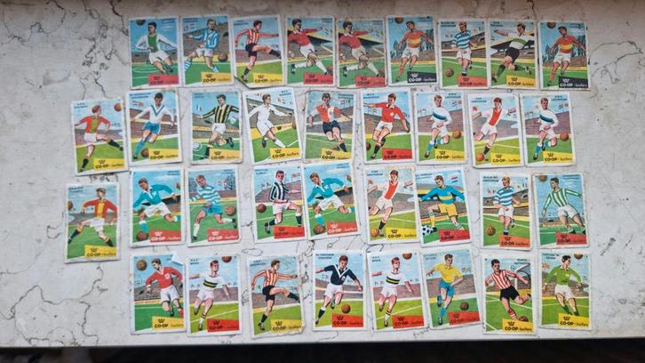 CO-OP Lucifers voetbalplaatjes jaren '60-'70, Verzamelen, Sportartikelen en Voetbal, Gebruikt, Poster, Plaatje of Sticker, Ophalen of Verzenden