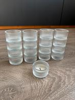Waxinelichthouders (17x), Ophalen of Verzenden, Zo goed als nieuw, Overige materialen, Minder dan 25 cm