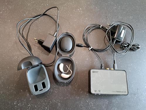 2x gehoorapparaat, oplaadbox en TV streamer, Diversen, Verpleegmiddelen, Ophalen of Verzenden