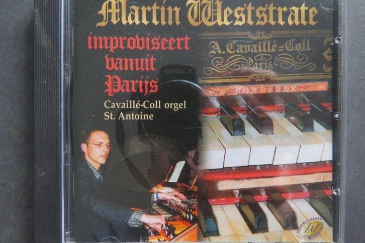 Cd orgel: Martin Weststrate improviseert vanuit Parijs, Cd's en Dvd's, Cd's | Religie en Gospel, Zo goed als nieuw, Gospel, Ophalen of Verzenden