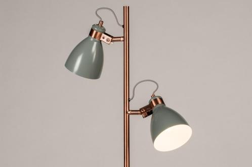 vloerlamp voet beton koper groen grijs hoekbank bank lamp, Huis en Inrichting, Lampen | Vloerlampen, Nieuw, Ophalen of Verzenden