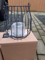 lantaarns set, Huis en Inrichting, Woonaccessoires | Kandelaars en Kaarsen, Ophalen, Zwart, Zo goed als nieuw, Metaal