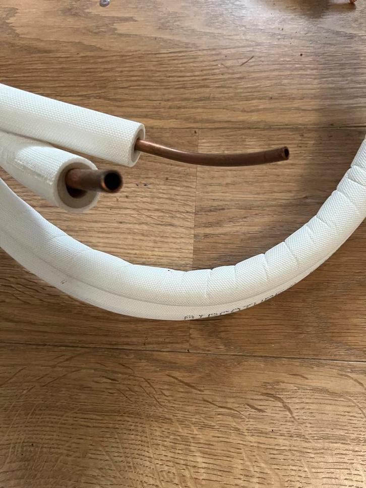 Geïsoleerde Airco Leiding - 3 Meter, Doe-het-zelf en Verbouw, Buizen en Afvoer, Nieuw, Overige typen, Overige materialen, 2 tot 4 meter
