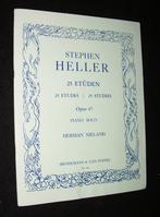 Stephen Heller - 25 Etuden - Opus 47 - Piano Solo - Herman N, Muziek en Instrumenten, Bladmuziek, Piano, Gebruikt, Ophalen of Verzenden