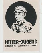 4 HJ persfoto's met propaganda postkaart, 1936, Verzamelen, Militaria | Tweede Wereldoorlog, Verzenden, Overige soorten, Duitsland