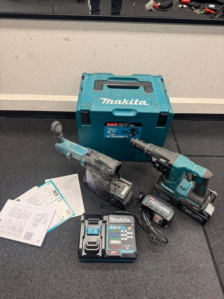 Makita Combihamer AVT AWS SDS XGT 40V MAX, Doe-het-zelf en Verbouw, Gereedschap | Boormachines, Zo goed als nieuw, Boor- en/of Breekhamer