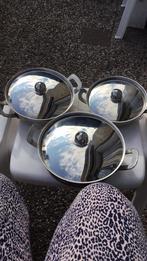 Gero Serveerschalen met Deksel, Ophalen, Zo goed als nieuw, Rvs