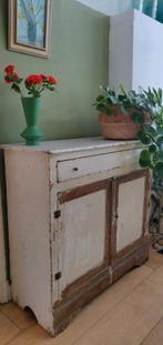 Mooie oude brocante kast met lade., Huis en Inrichting, Kasten | Overige, Ophalen, Gebruikt