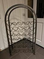 Wijnrek staal, Huis en Inrichting, Woonaccessoires | Wijnrekken, Ophalen, Zo goed als nieuw, Metaal, Minder dan 50 cm