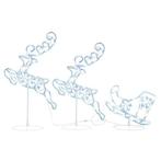 Kerstdecoratie rendieren en slee 260x21x87 cm, Diversen, Kerst, Nieuw, Bbd, Bbd, Bbd