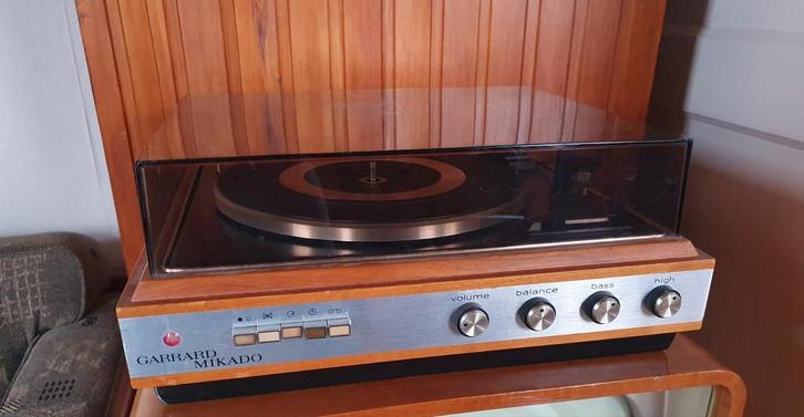 Vintage 1973 platenspeler garrard mikado sp25 zoldervonst, Audio, Tv en Foto, Platenspelers, Overige merken, Ophalen
