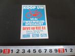 sticker Hoorn Gerard van Vliet bv tweewielerspecialist Fiets, Verzamelen, Ophalen, Zo goed als nieuw