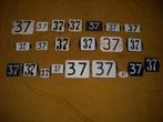 oud emaille huisnummer 37 ook 38 39 40 41 42 43 44 45 46 47, Antiek en Kunst, Antiek | Emaille, Ophalen of Verzenden