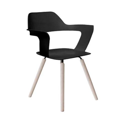 4 x Radius Muse stoel zwart  ( nieuw )., Huis en Inrichting, Stoelen, Nieuw, Vier, Hout, Kunststof, Metaal, Zwart, Ophalen of Verzenden