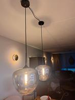 2 Mayson Hanglampen Smoke Glas 30x25 cm, Gebruikt, Ophalen of Verzenden, Glas, Modern