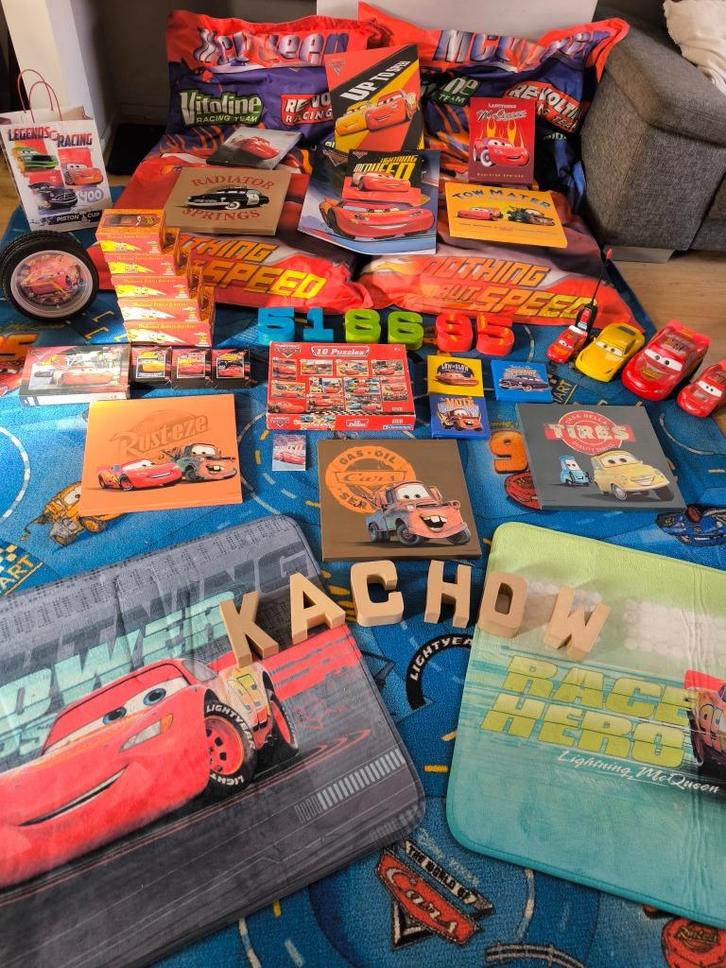 Complete Disney Cars kamer set – alles in één pakket!, Kinderen en Baby's, Kinderkamer | Bedden, Gebruikt, 180 cm of meer, 85 tot 100 cm