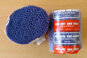 Cupjes Acryl Tapijt Garen - kleur 667 - blauw -3 beschikbaar beschikbaar voor biedingen