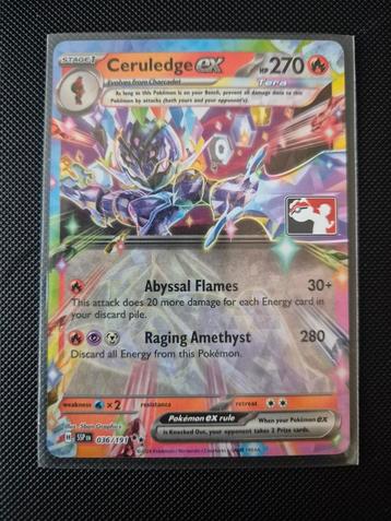 036 Ceruledge Surging Play Stamped Pokemon TCG beschikbaar voor biedingen